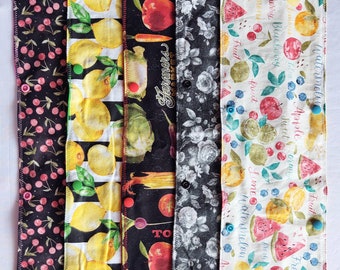 Shopping Cart Handle Cover – Reusable Cotton Flannel with Snaps – Washable Buggy Handle Wrap – Handmade
