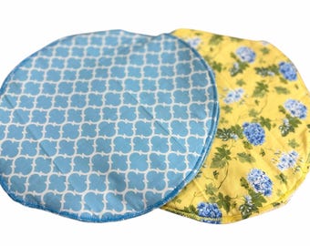Scalda tortilla per microonde – Reversibile, 100% cotone, 2 divertenti fantasie – Borsa porta tortilla fatta a mano, regalo da cucina per casa, lavoro o dormitori