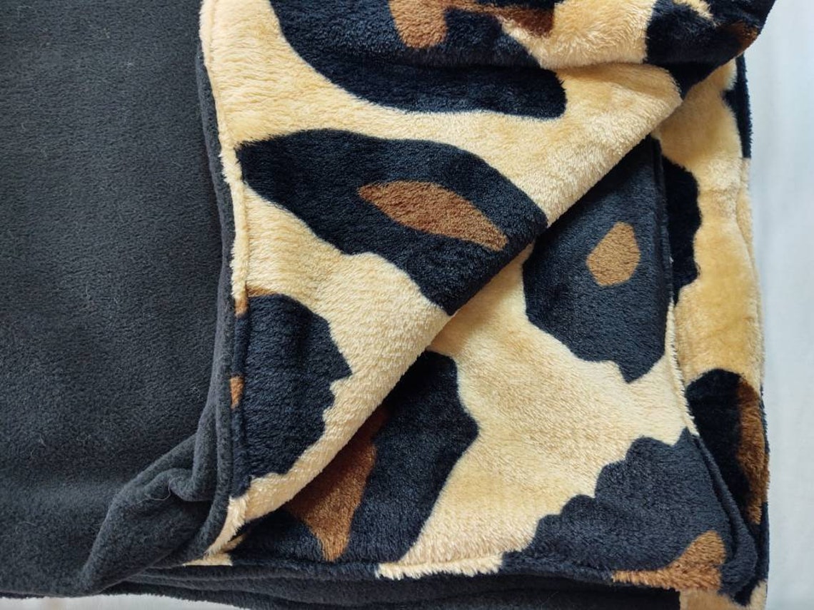 Cheetah Blanket / 50 x 80 Reversible Cheetah Luxe Etsy
