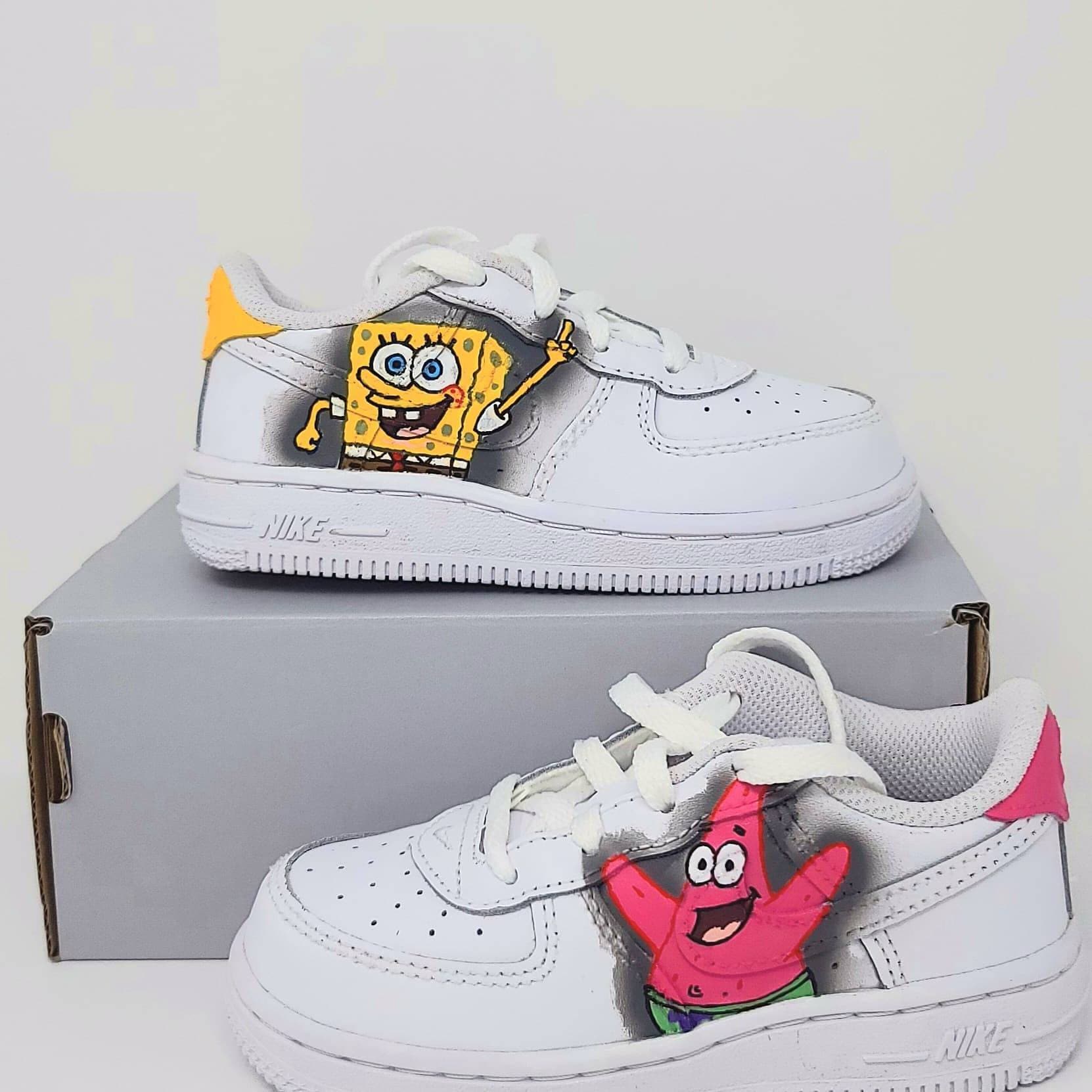 Spongebob Custom Air Forces ubicaciondepersonas.cdmx.gob.mx
