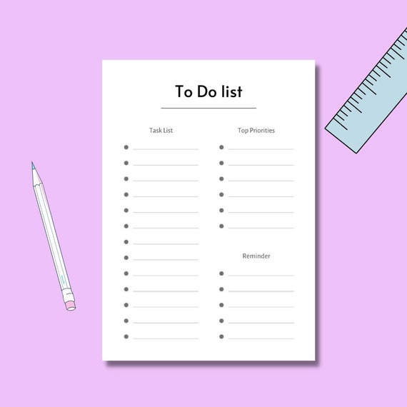 Simple to Do List Printable Tasks - Il 570xN.4202152999 9fvg 