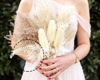 Prefleur Dried Ferns - Natural Green Fern Garlands For Wedding Bouquets, Indoor Decor & Special Events, 10 Stems Per Bundle