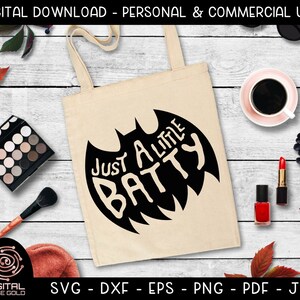 Just A Little Batty Funy Fall SVG, Halloween SVG, Scary Costumes Bat Design, Kids Halloween Shirt, Funny Holiday Party, Digital Cut File image 3