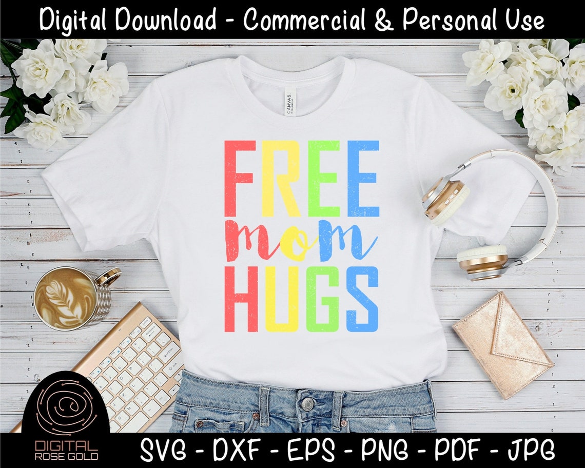 Download Free Mom Hugs Mommy Mom SVG Hugging Cuddling Family Love ...