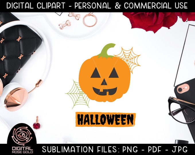 Pumpkin & spider clip pack main image 1