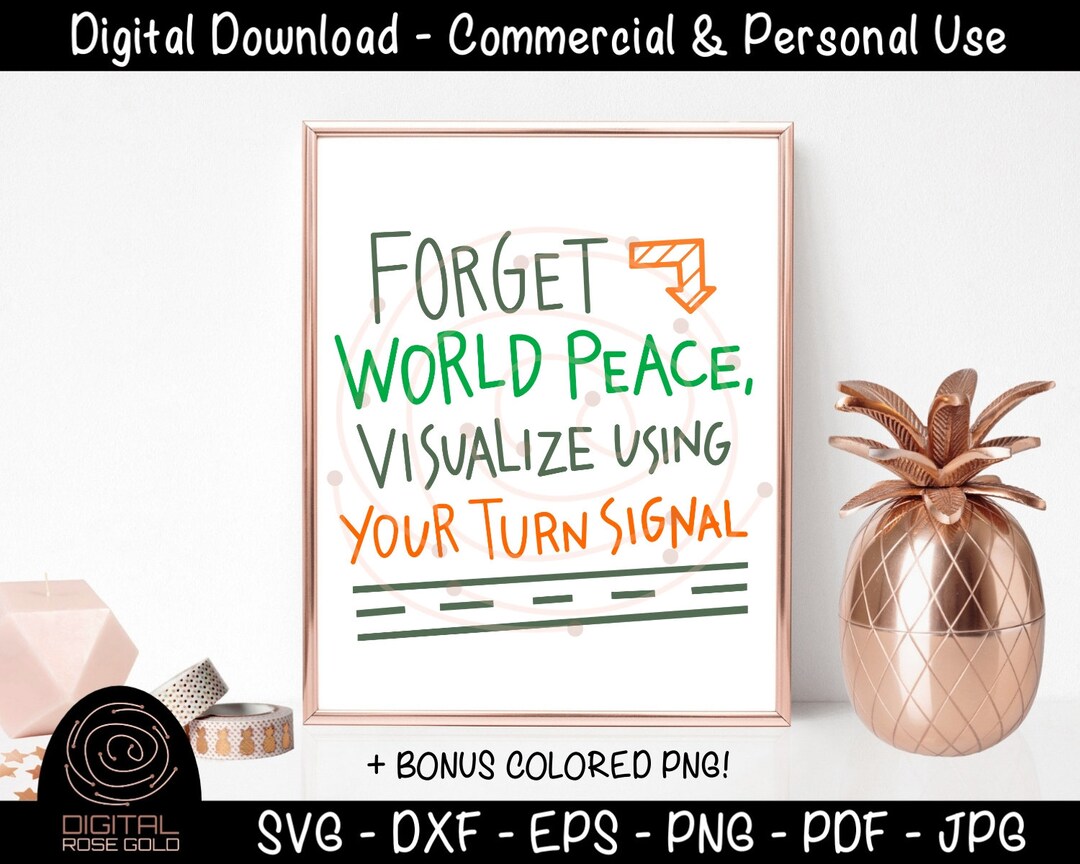 Forget World Peace, Visualize Using Your Turn Signal - Funny Driving ...