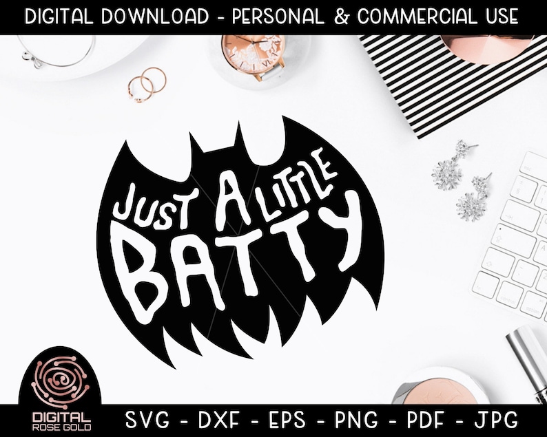 Just A Little Batty Funy Fall SVG, Halloween SVG, Scary Costumes Bat Design, Kids Halloween Shirt, Funny Holiday Party, Digital Cut File image 1