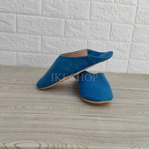 HANDMADE Moroccan Babouche Slippers for Women - Soft Organic Leather Mules