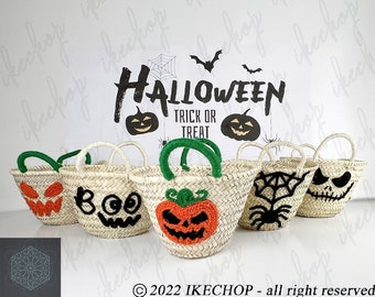 50% Off PERSONALIZED BASKET,Halloween bags,customized straw bags,custom beach bag,straw tote,embroidered bags