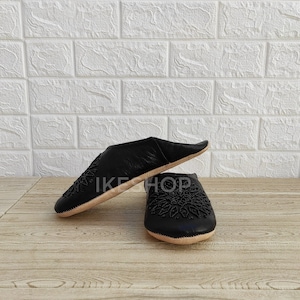 HANDMADE Moroccan Babouche Slippers for Women - Soft Organic Leather Mules