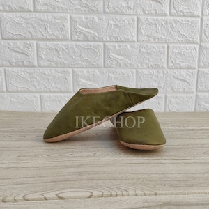 HANDMADE Moroccan Babouche Slippers for Women - Soft Organic Leather Mules