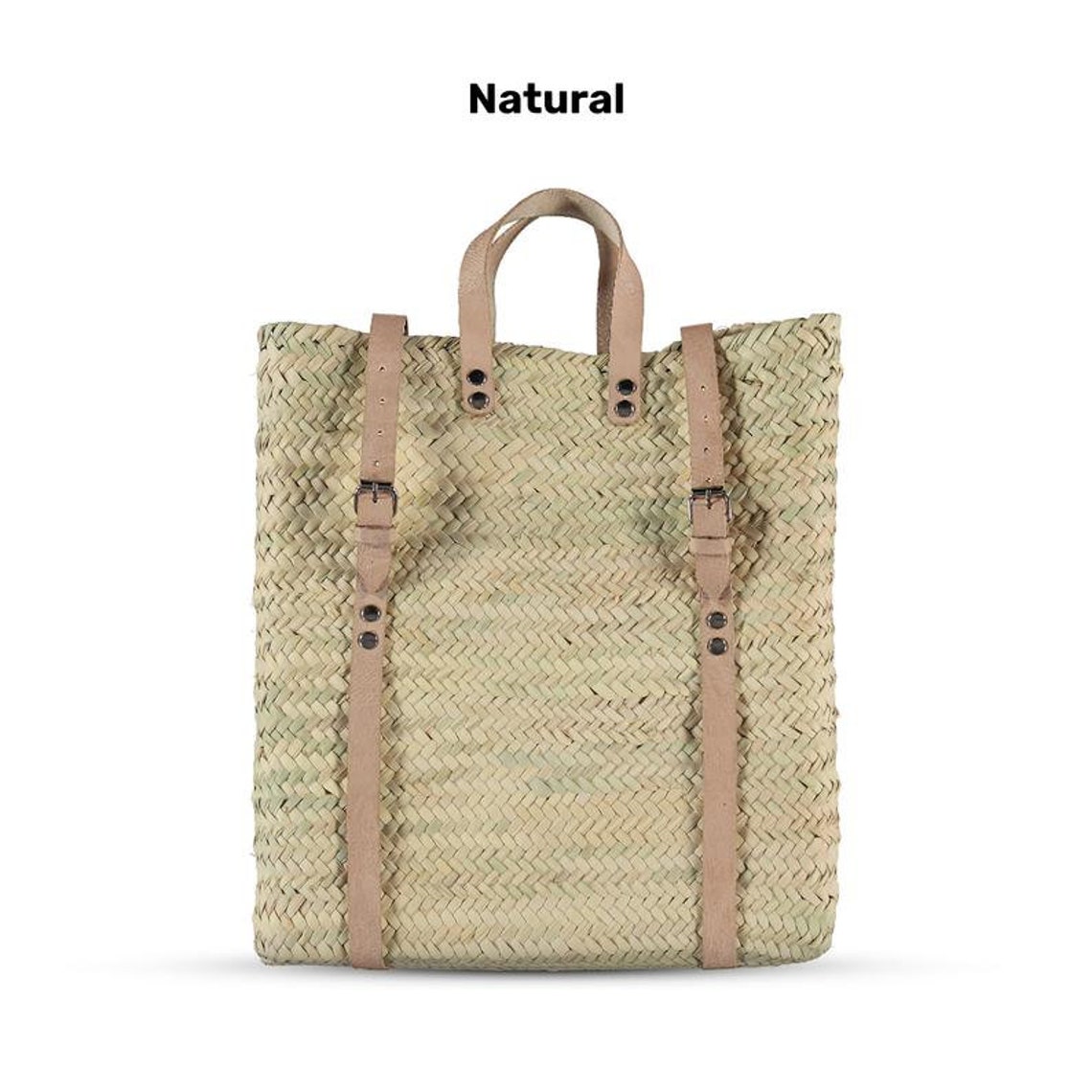 straw beach bag backpack