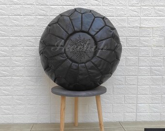 40% Rabatt auf marokkanischen Leder Pouf - Verschönern Sie Ihr Dekor mit Boho Style