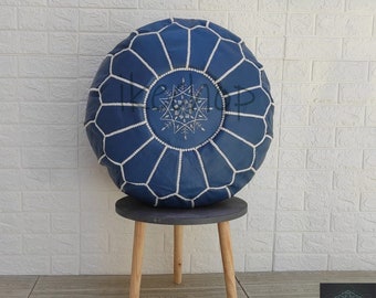 40% Rabatt auf marokkanischen Leder Pouf - Verschönern Sie Ihr Dekor mit Boho Style