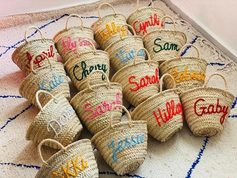 50% Off PERSONALIZED BASKETbridal shower bagscustomized image 0