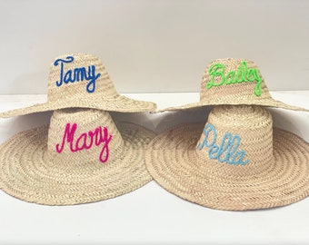 50% OFF Moroccan bachelorette hat, personalized straw hats for women, personalized straw moroccan