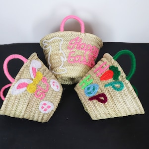 Custom Monogrammed Personalized Easter Basket – Perfect for Boys or Girl’s Frist Easter, Bunny and Egg Hunt