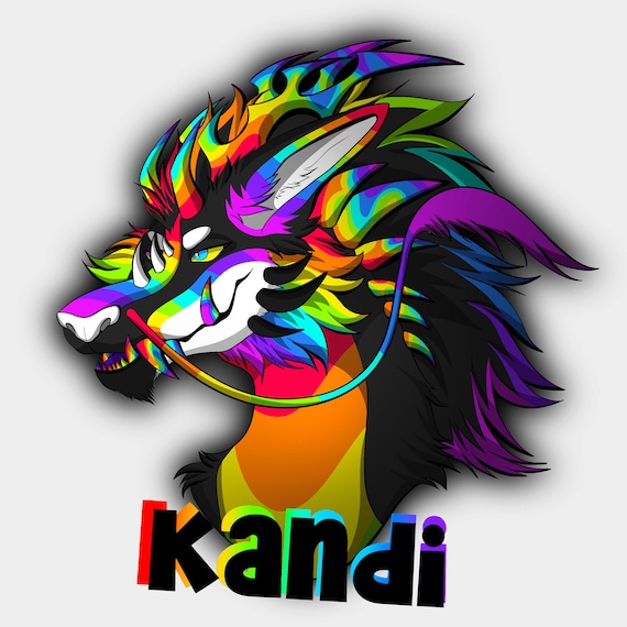 Digital fursona badge (Physical item shipped)