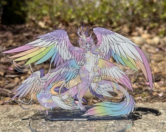 Acrylic Furry Standee Pastel Skulldog