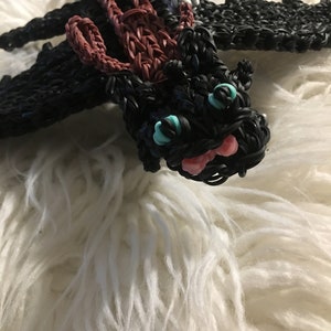 Rainbow Loom Toothless from How To Train Your Dragon
