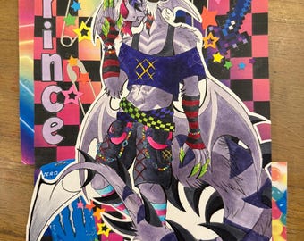 Fursona Scrap book style Art piece