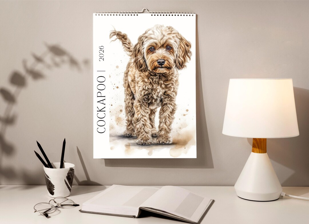 12 Months of Cockapoos A4 Calendar 2026 Dog Lover Gift - Etsy UK