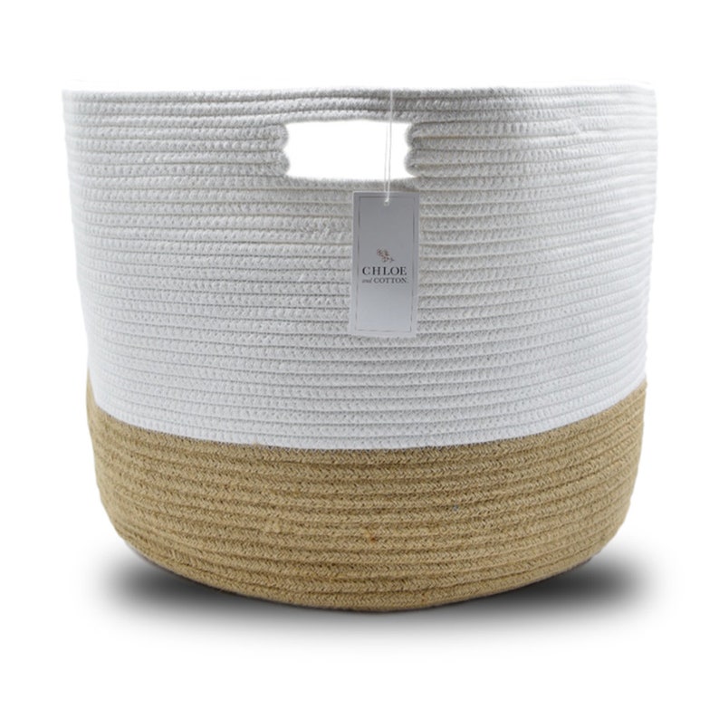 Cotton Rope Storage Baskets Laundry Hamper Chloe and Etsy