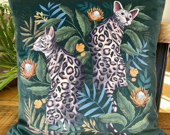 Bengal Cat Cushion Bengal Cat Cushion Cover Choice of sizes Handmade
