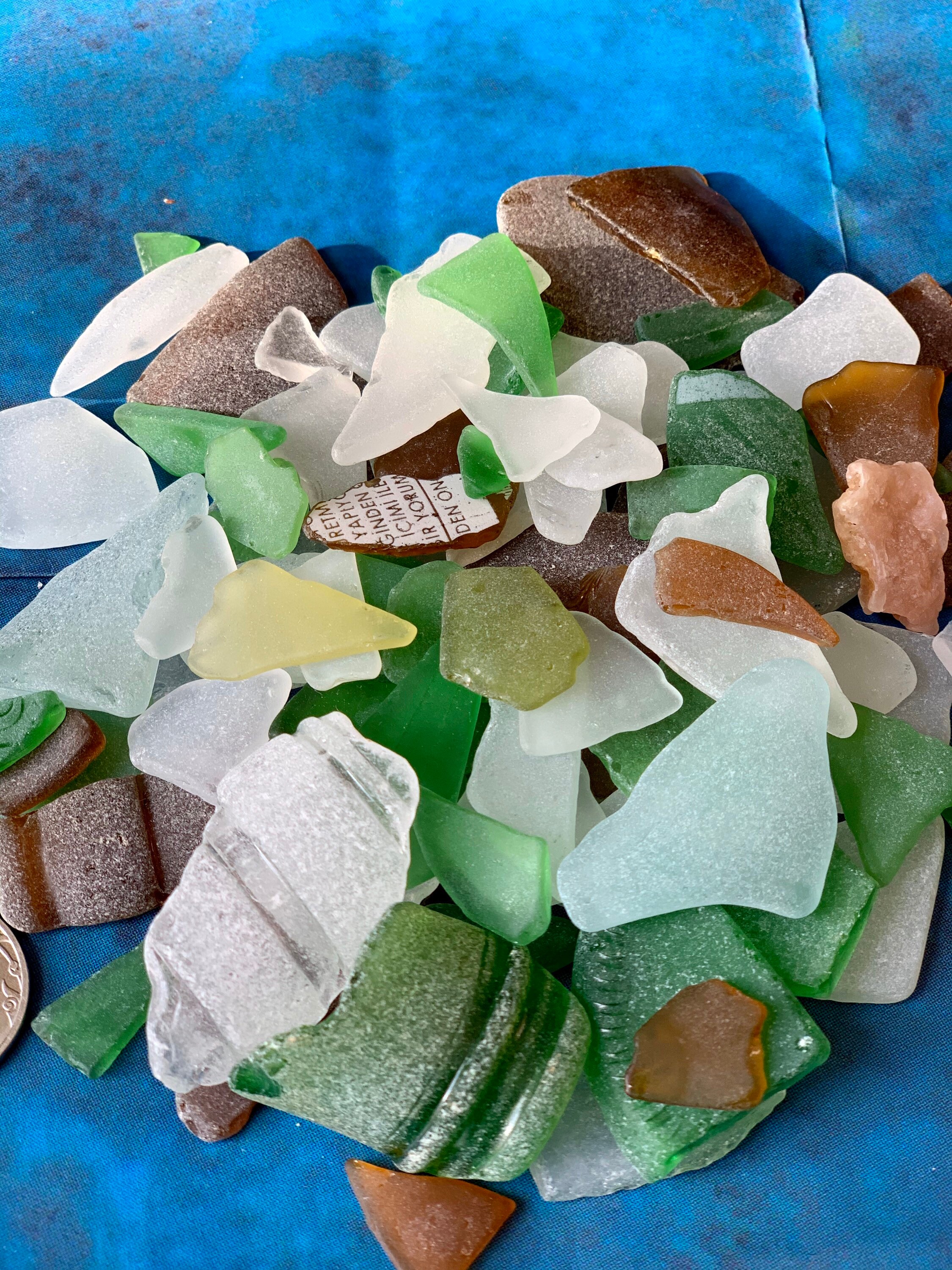 Mix sea glass beach glass colored glass pieces marine Etsy