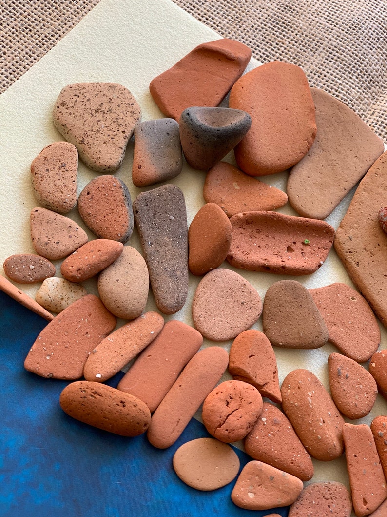 Sea Terracotta fragments Authentic terra cotta pieces old Etsy
