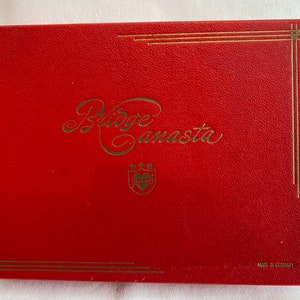 Vintage 'Joker' trade mark cards made in Germany.  Bridge Canasta. Image of ships "HM Victory" and "RM Queen Elizabeth"
