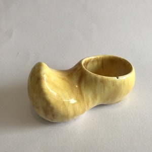 Vintage Danish Clog Ceramic with Yellow glaze