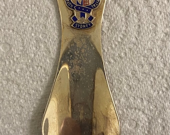 Prince Alfred hospital shoe horn collectible [Pitcher EPNS A1 Melb 1950s Spoon]- Australia-Souvenir Spoon