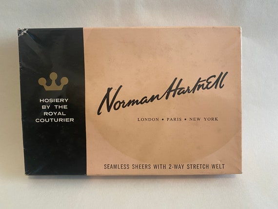 Retro Vintage Norman Hartnell Hosiery Seamless Nyl