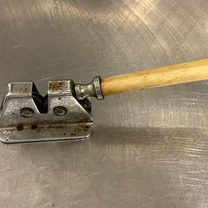 Vintage Challenge Draw Knife Sharpener cream Handle England