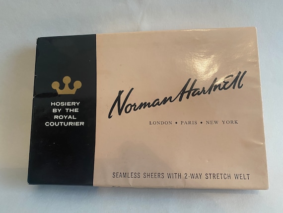 Retro Vintage Norman Hartnell Hosiery Seamless Nyl