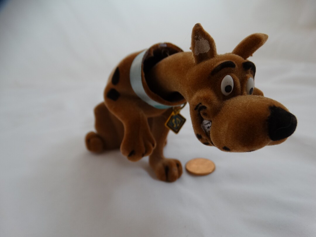 Vintage Flocked Scoobydoo Bobblehead Nodding Head Moving AS Etsy