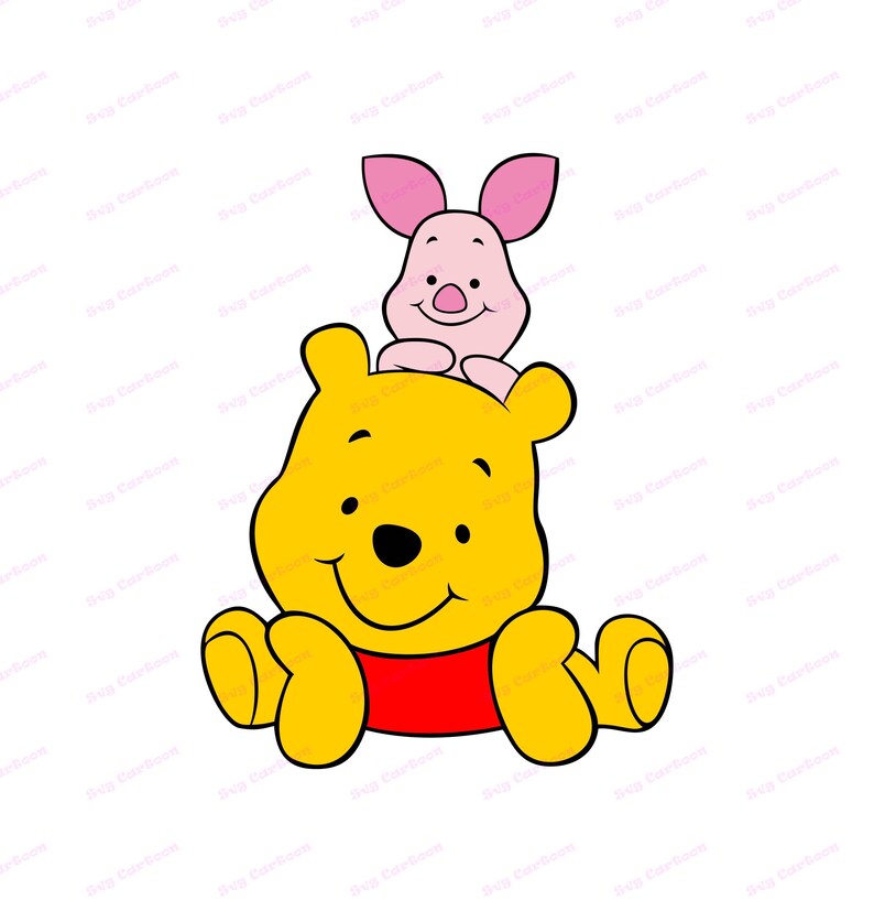 Winnie The Pooh mit Ferkel SVG 2 Svg Dxf Cricut Silhouette Etsy
