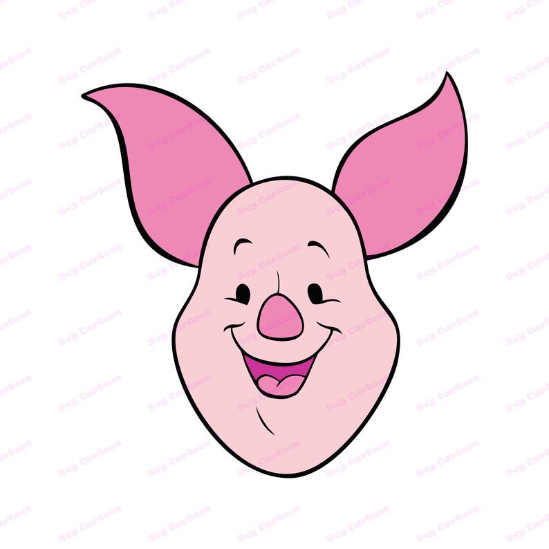 Piglet Winnie The Pooh SVG 2 svg dxf Cricut Silhouette Cut | Etsy