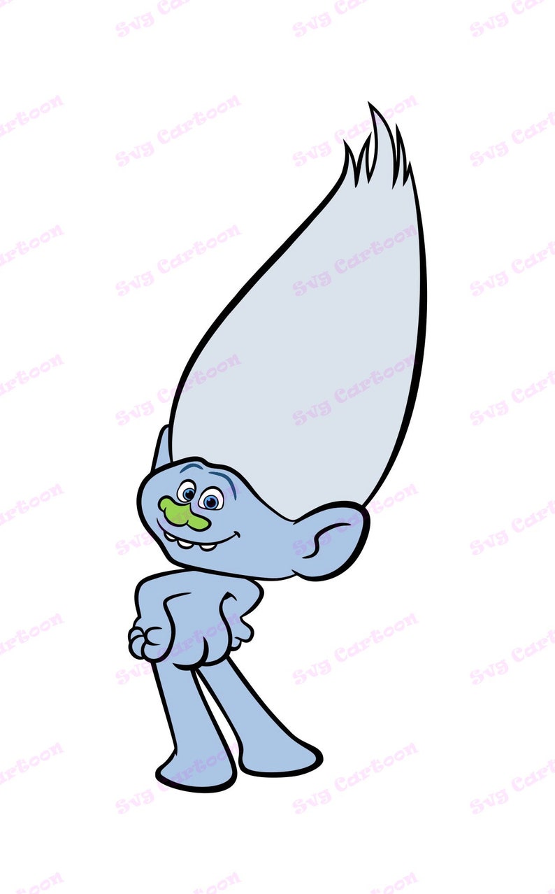 Download Guy Diamond Trolls SVG 3 svg dxf Cricut Silhouette Cut | Etsy