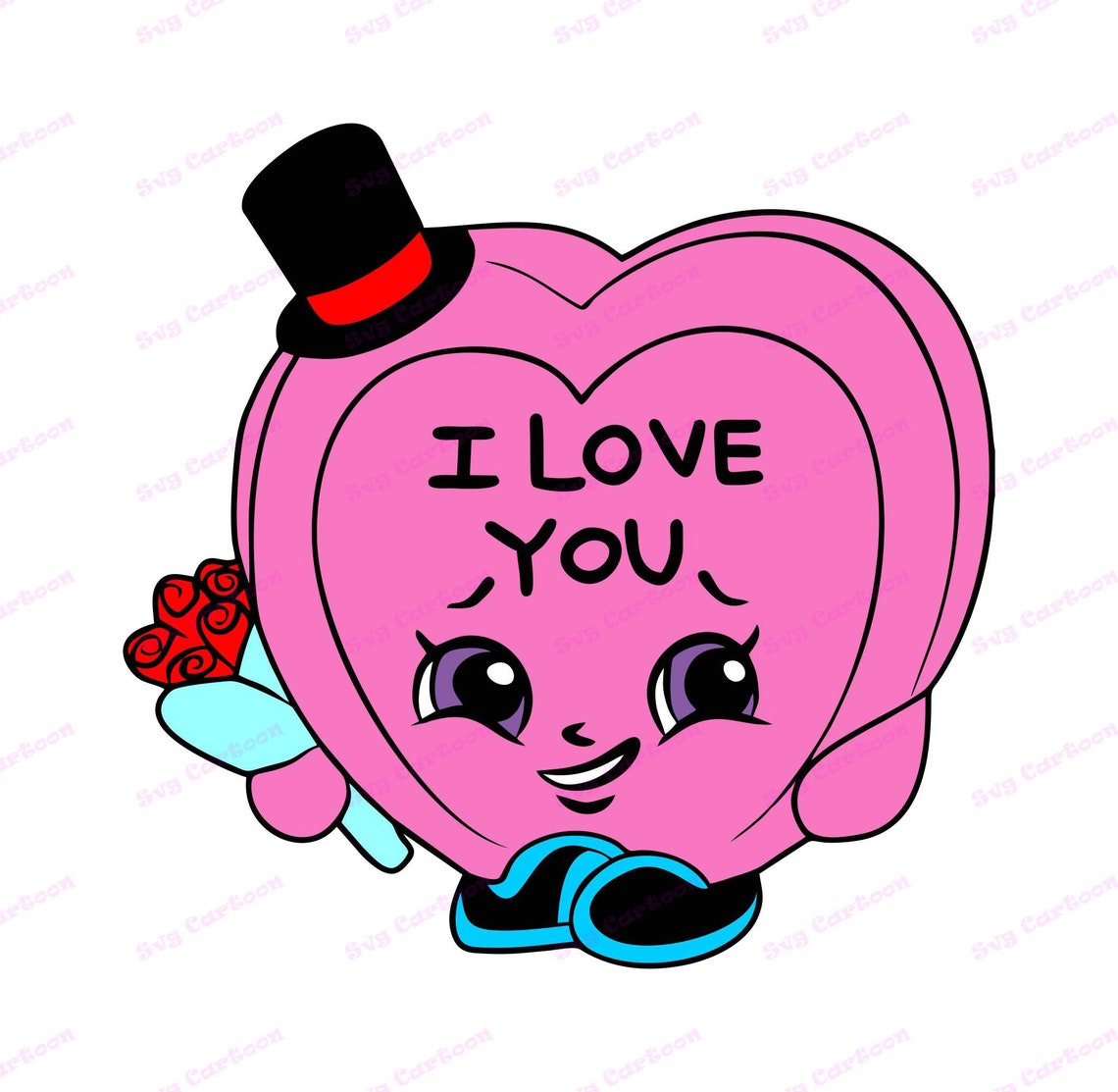 Candy Kisses Shopkins SVG svg dxf Cricut Silhouette Cut Etsy