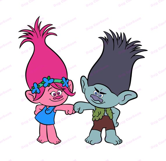 Branch And Poppy Trolls Svg 2 Svg Dxf Cricut Silhouette Etsy