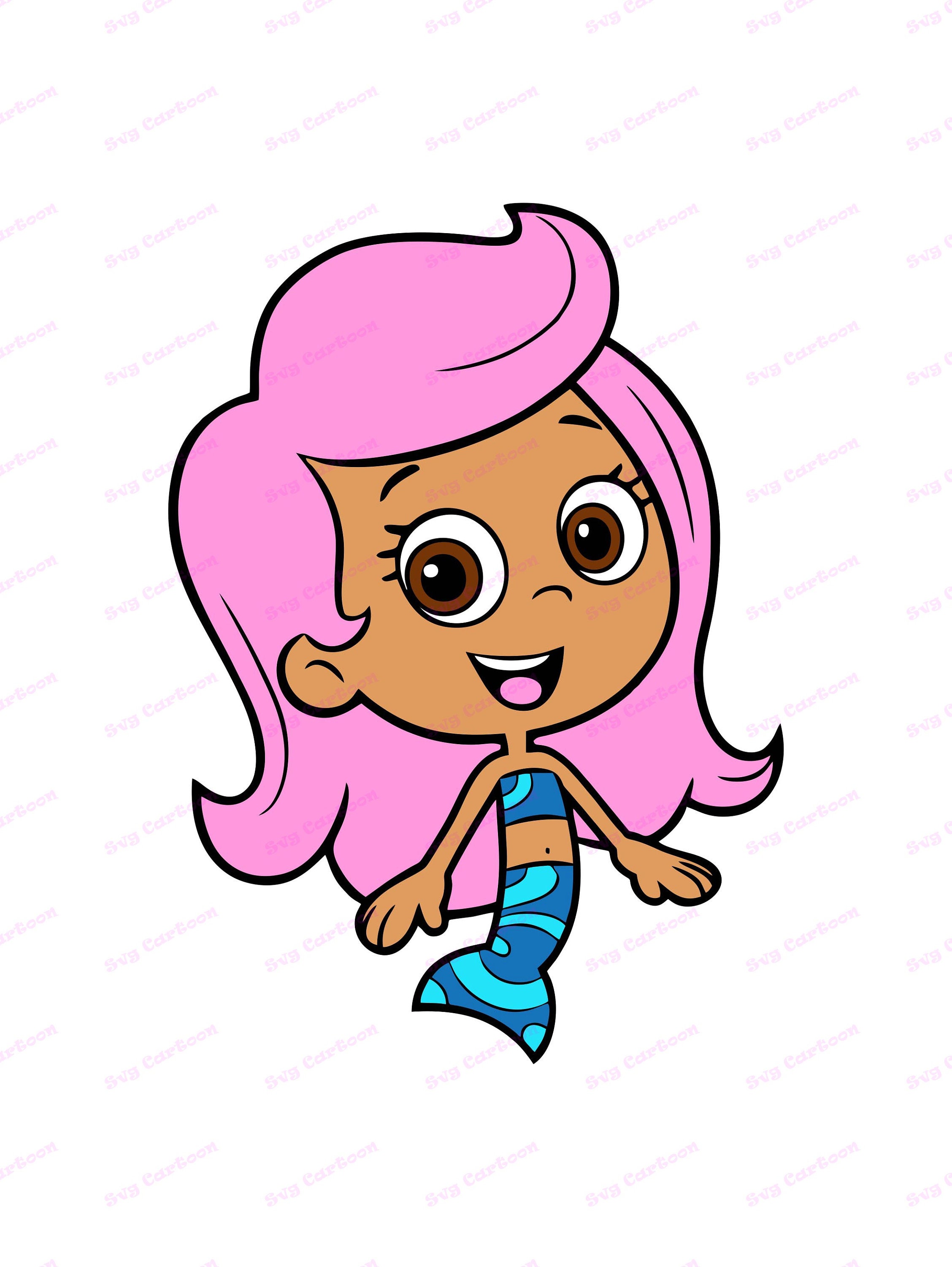 Molly Bubble Guppies SVG svg dxf Cricut Silhouette Cut | Etsy