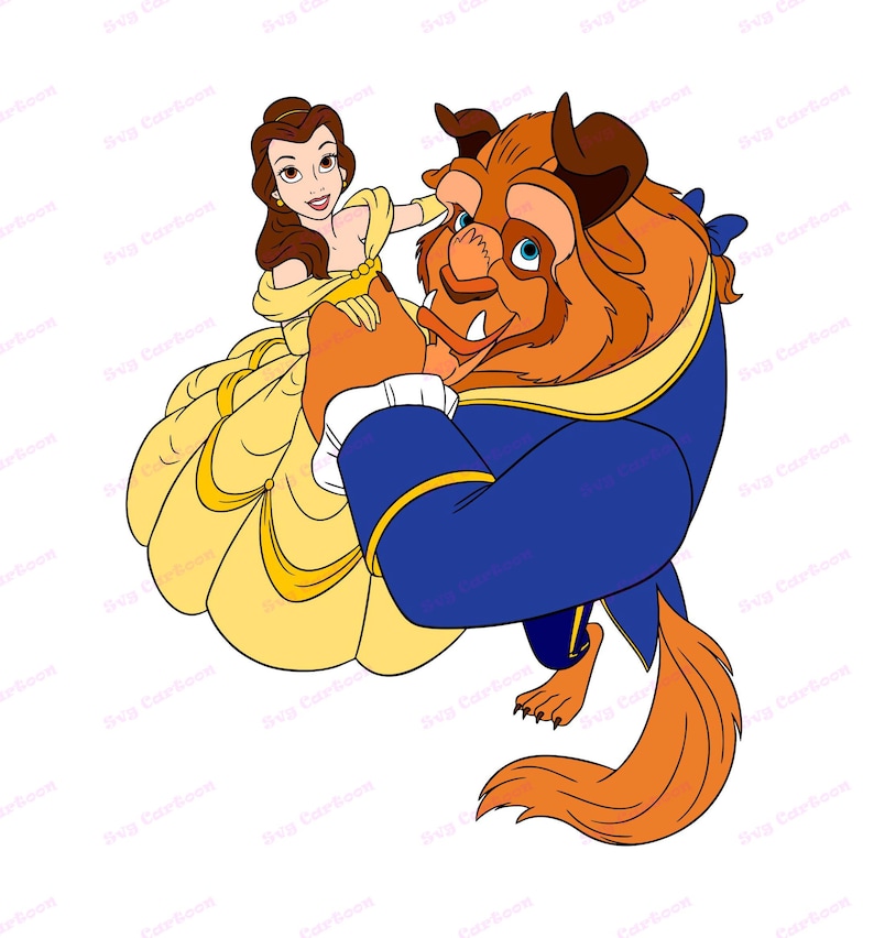 Beauty and the Beast SVG 1 Svg Dxf Cricut Silhouette Cut | Etsy