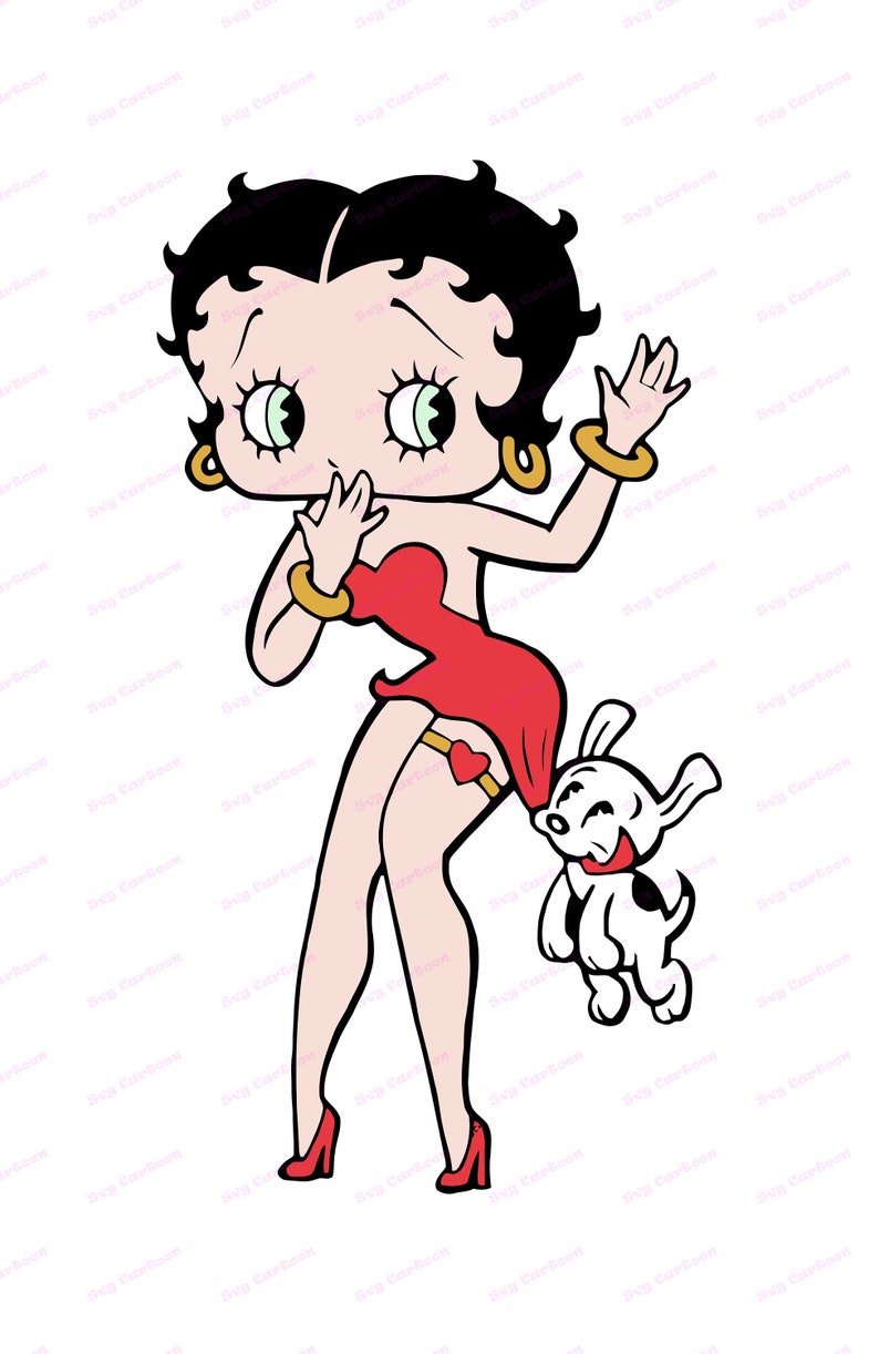 Betty Boop SVG 5 Svg Dxf Cricut Silhouette Cut File | Etsy