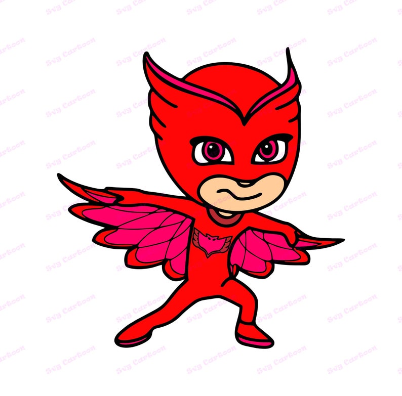 Download Owlette PJ Masks SVG svg dxf Cricut Silhouette Cut File | Etsy