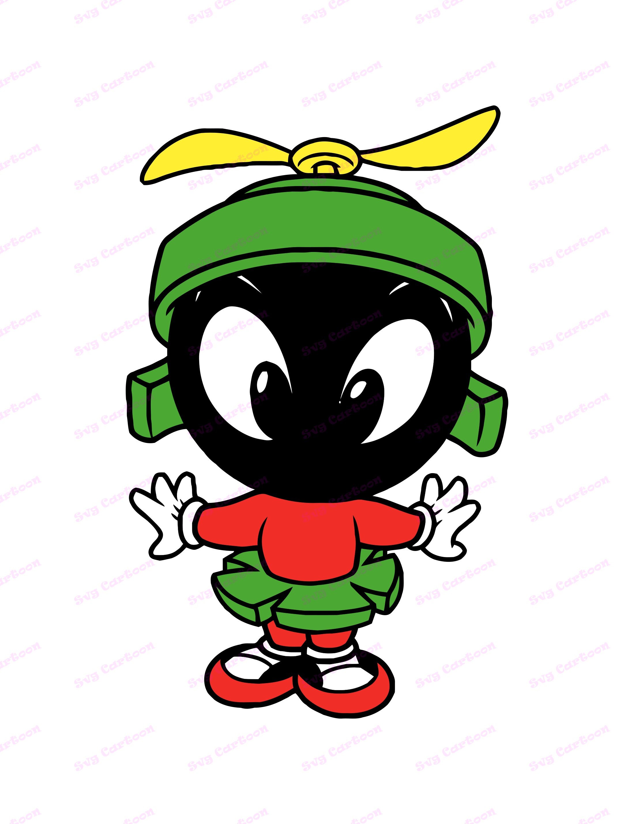 Baby Looney Tunes Baby Marvin Svg 2 Svg Dxf Cricut Etsy