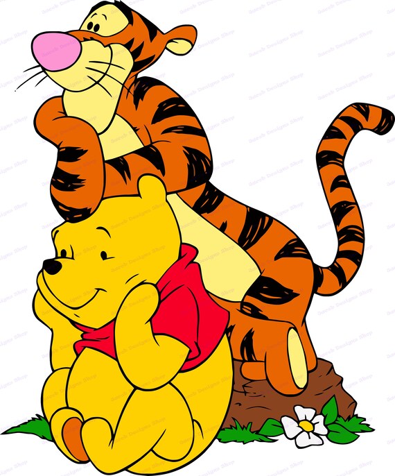 Winnie The Pooh And Tigger Svg 3 Svg Dxf Cricut Silhouette Etsy Ireland