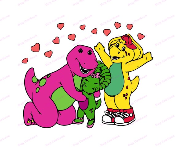 Barney And Friends Svg 5 Svg Dxf Cricut Silhouette Cut Etsy