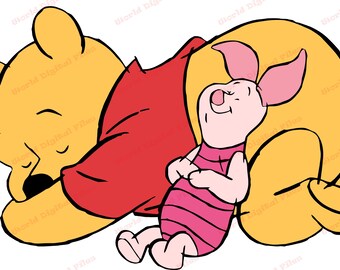 Winnie Pooh Sleeping Etsy
